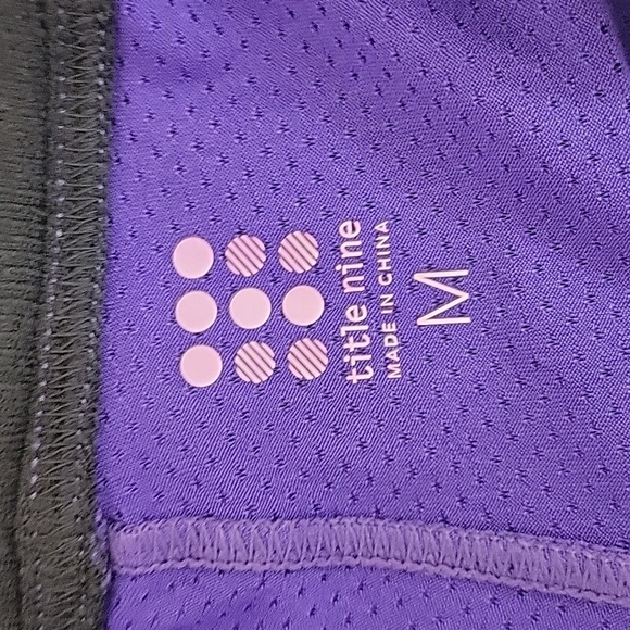 Title nine Purple Skater Mini Skort Athletic, Womens Sz Medium, Zippered Pockets - Picture 3 of 5